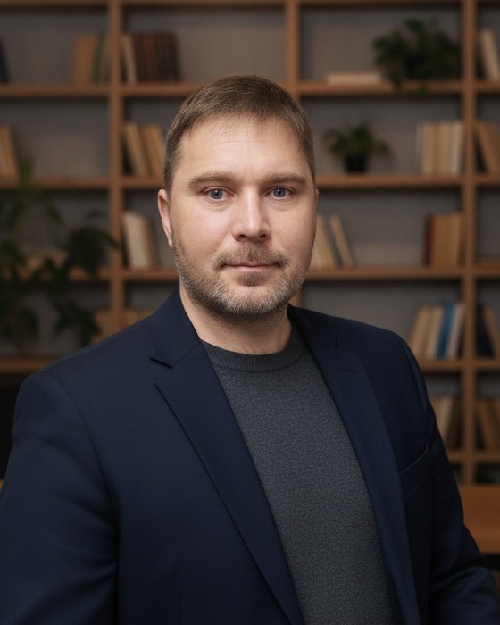 Портрет у книжных полок